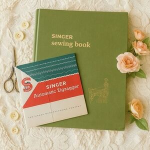 Vintage Singer Sewing Book & Zigzagger Manual